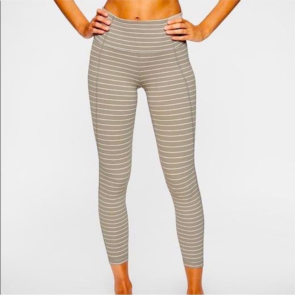 Athleta Stripe Salutation Leggings